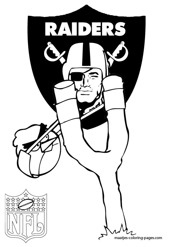 Oakland Raiders NFL Coloring Pages