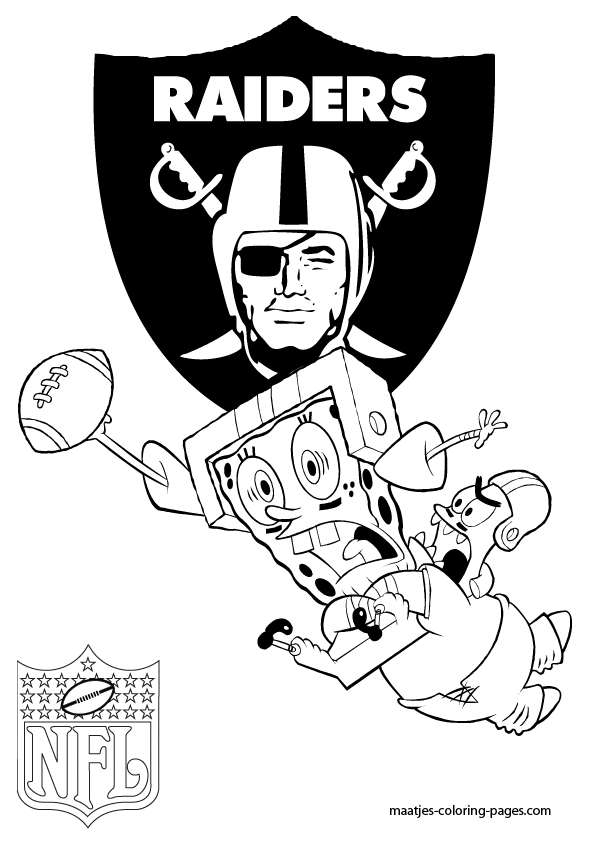 Oakland Raiders NFL Coloring Pages