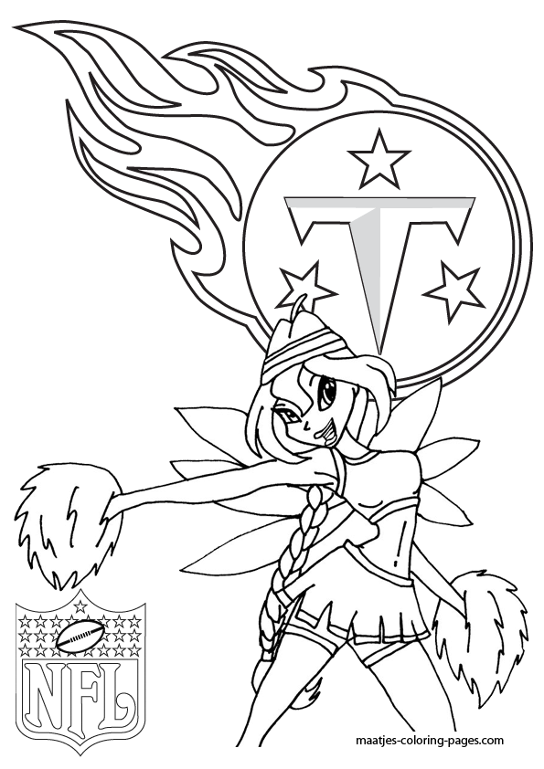 Tennessee Titans NFL Coloring Pages