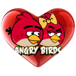 Angry Birds Valentines Day Coloring Pages