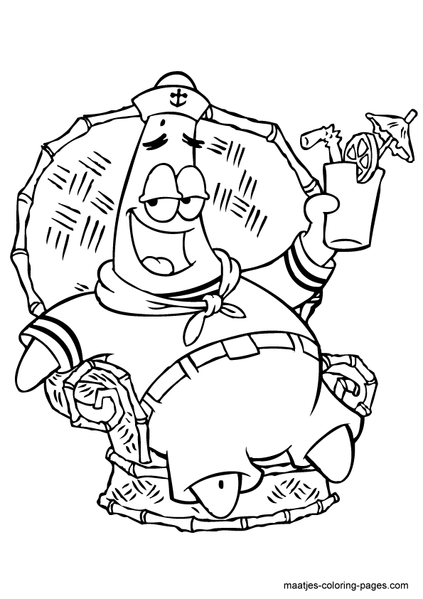 Patrick Star coloring pages