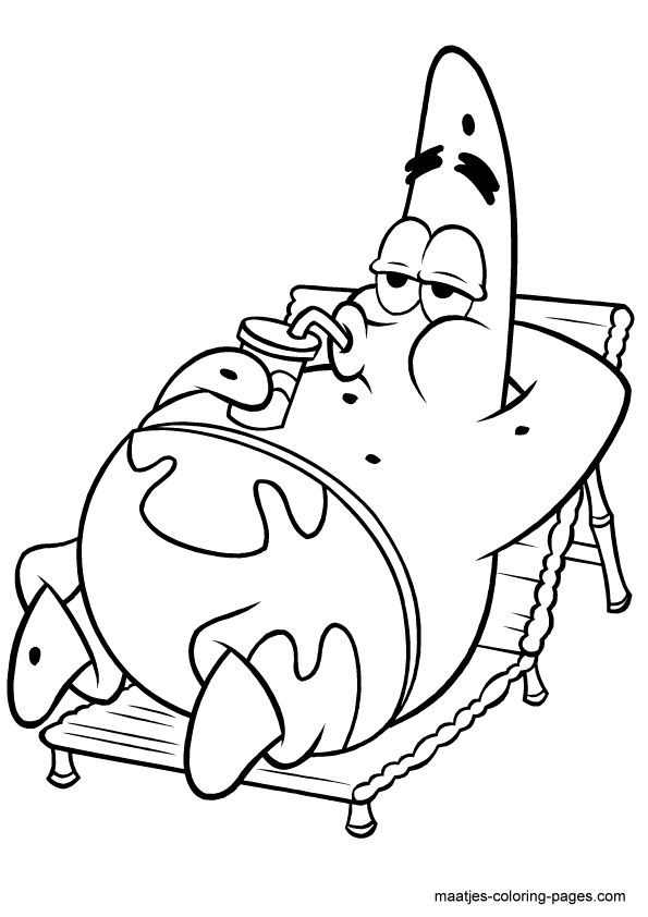 Patrick Star coloring pages