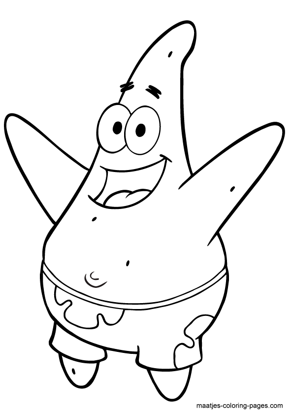 Patrick Star coloring pages