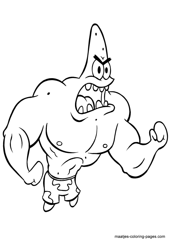 Patrick Star coloring pages