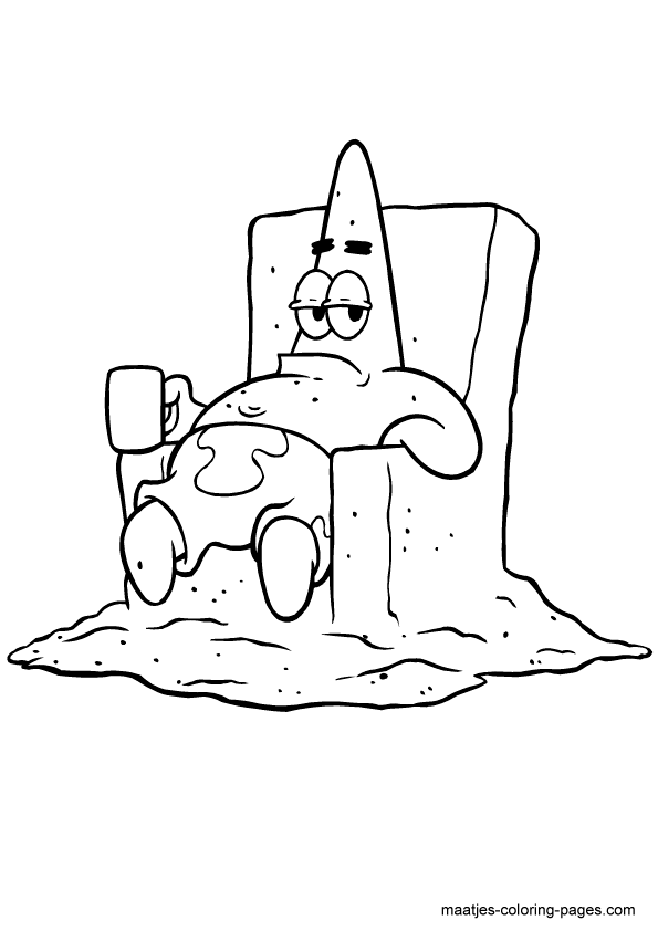 Patrick Star coloring pages