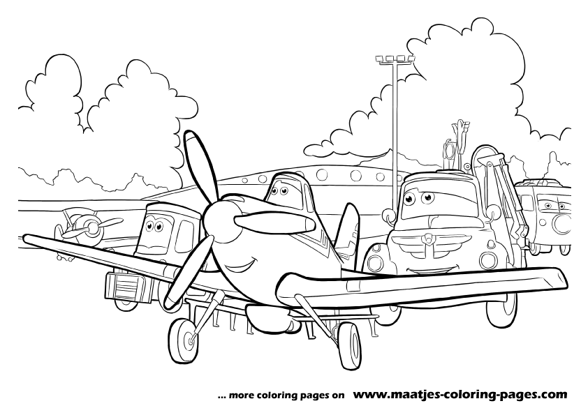 Planes Coloring Pages