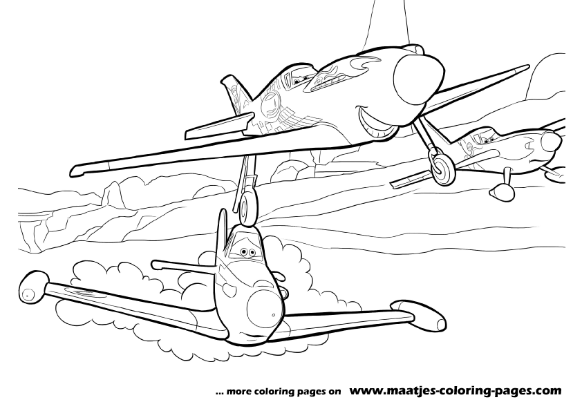 Planes Coloring Pages