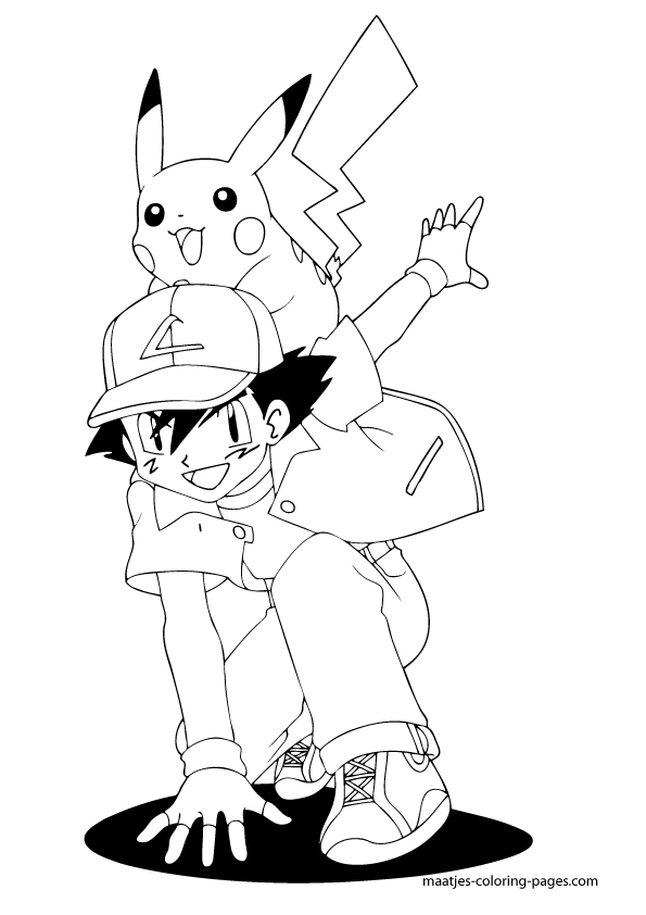 Pokemon, Ash Ketchum and Pikachu