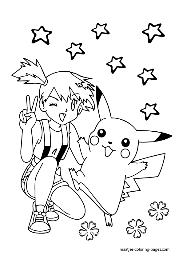 Pikachu and Misty 