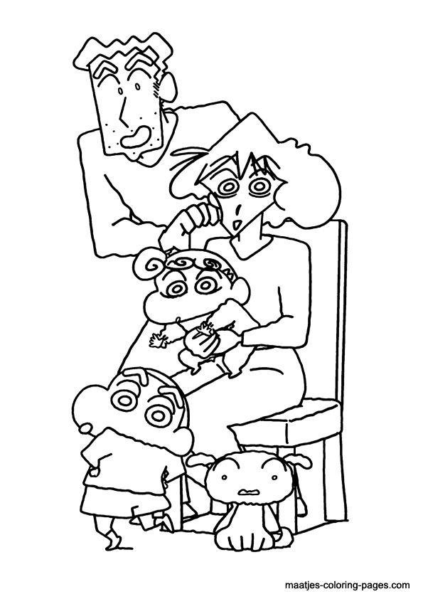 Shin Chan Coloring Pages Printable For Download