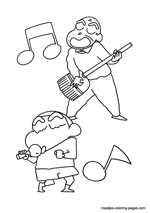 shin chan wallpaper. Shin Chan coloring page