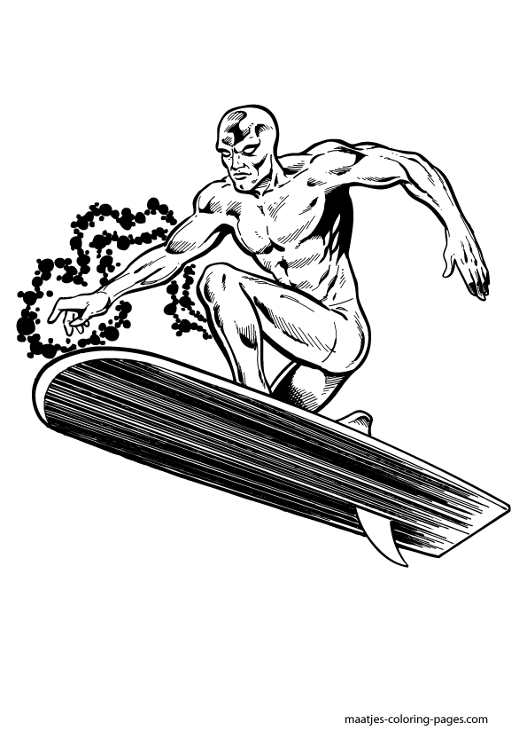 Silver Surfer Coloring Pages