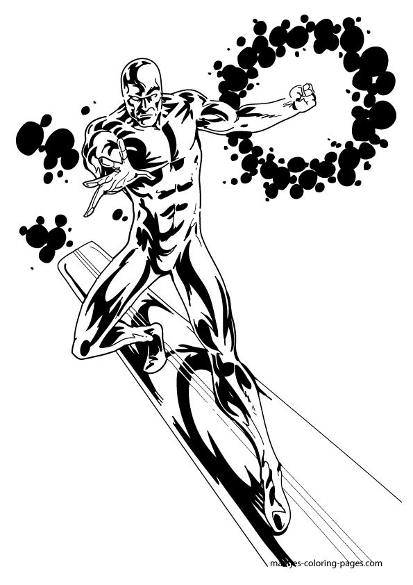 Silver Surfer Coloring Pages