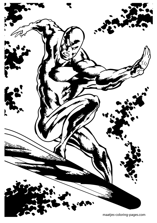 Silver Surfer Coloring Pages