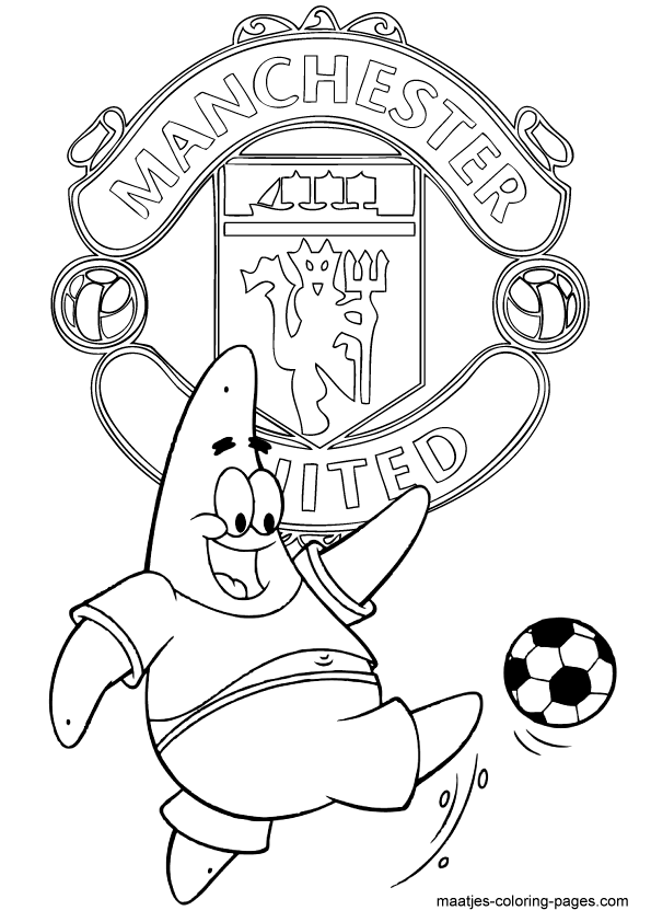 man united logo coloring book pages - photo #14