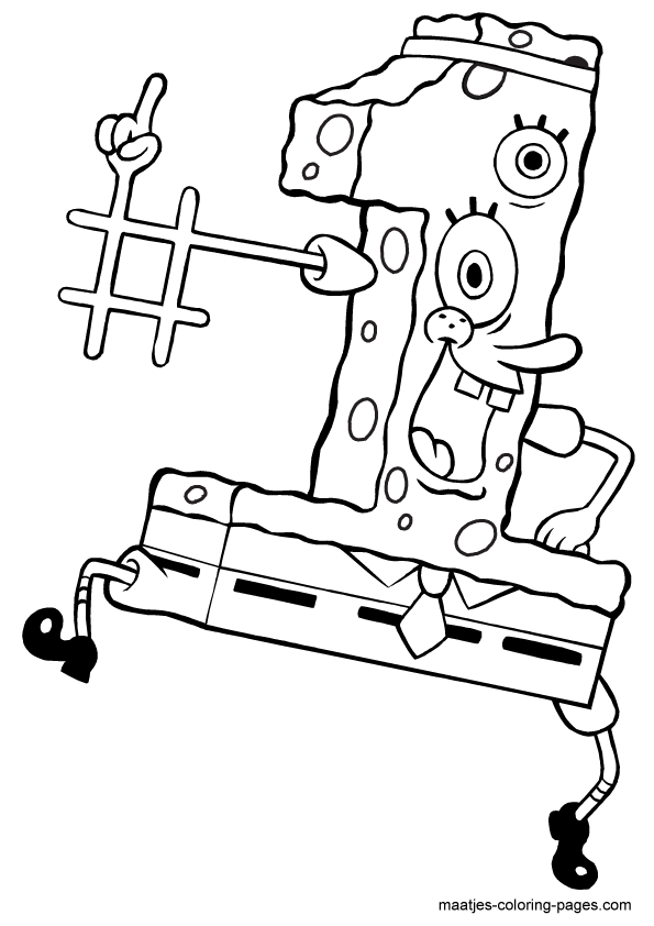 SpongeBob coloring pages