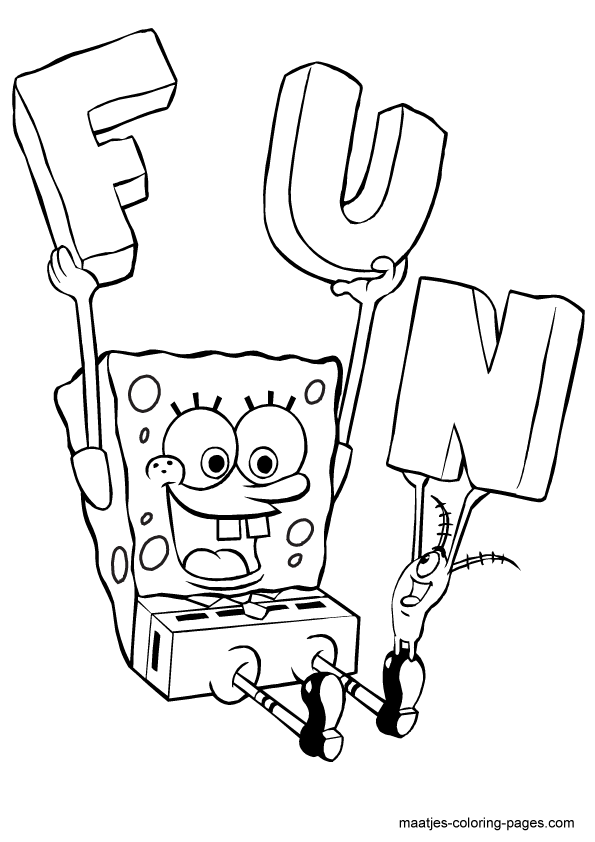 SpongeBob coloring pages