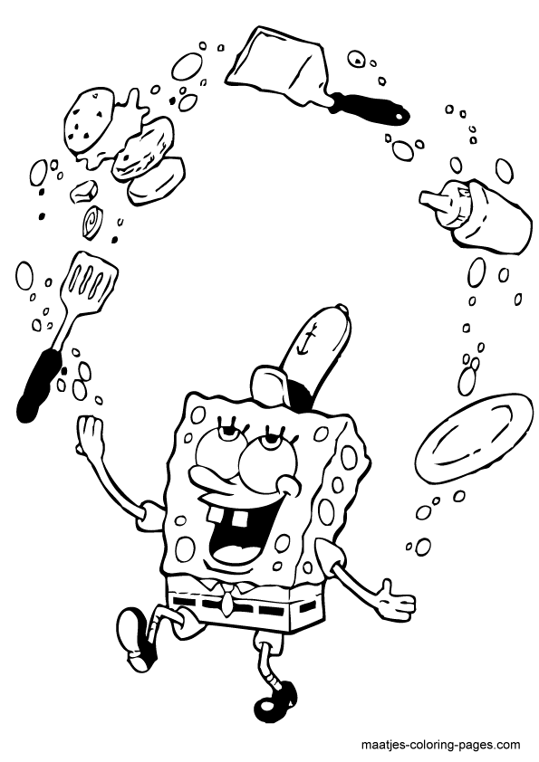 SpongeBob coloring pages