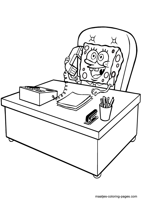 SpongeBob coloring pages