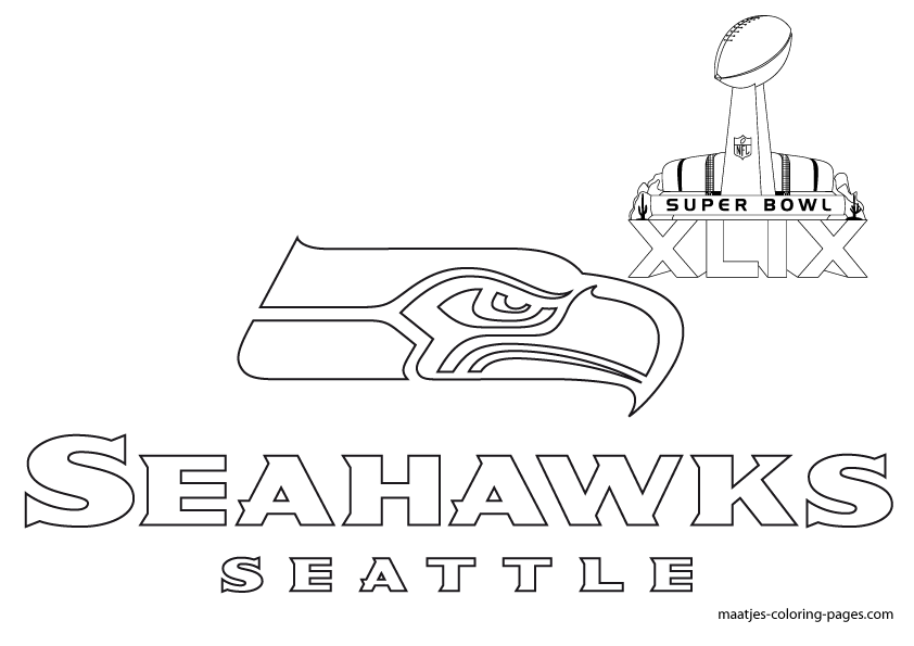 Free Printable Seattle Seahawks Coloring Pages Free Printable Super Bowl Seattle Seahawks coloring pages