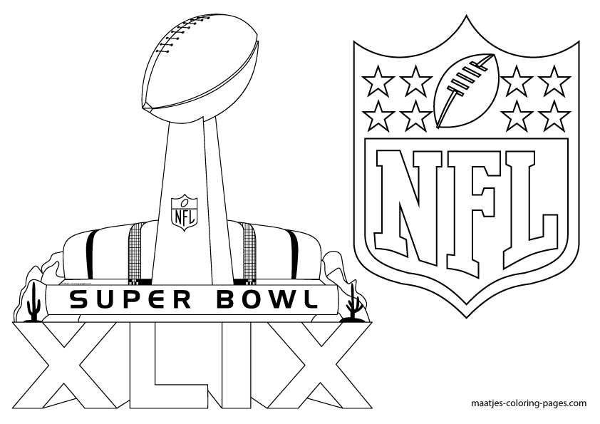 Free Printable Super Bowl XLIX coloring pages