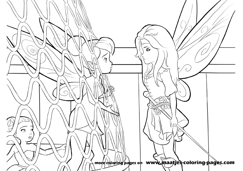The Pirate Fairy Coloring Pages