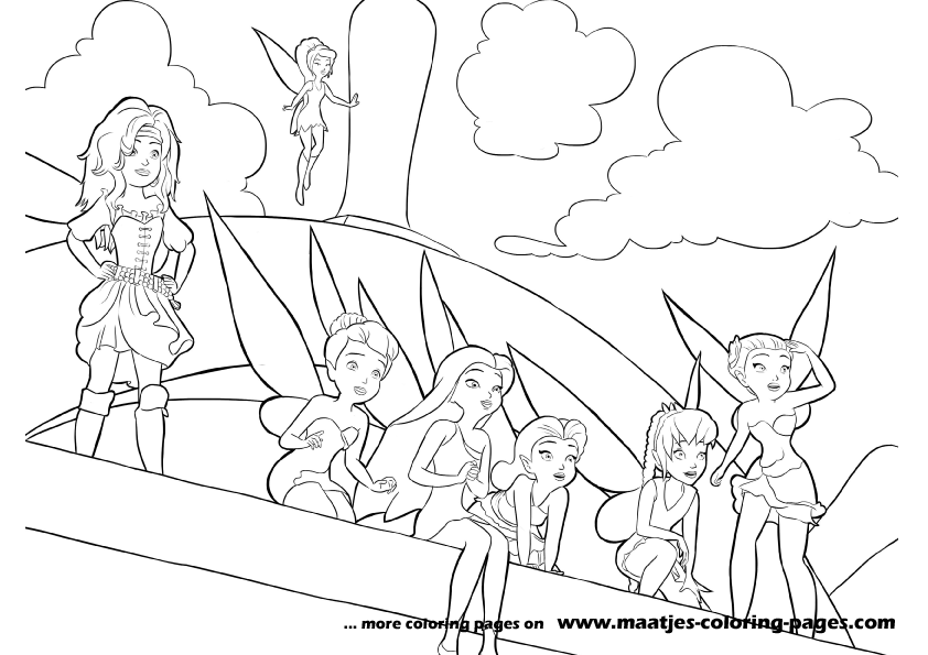 The Pirate Fairy Coloring Pages