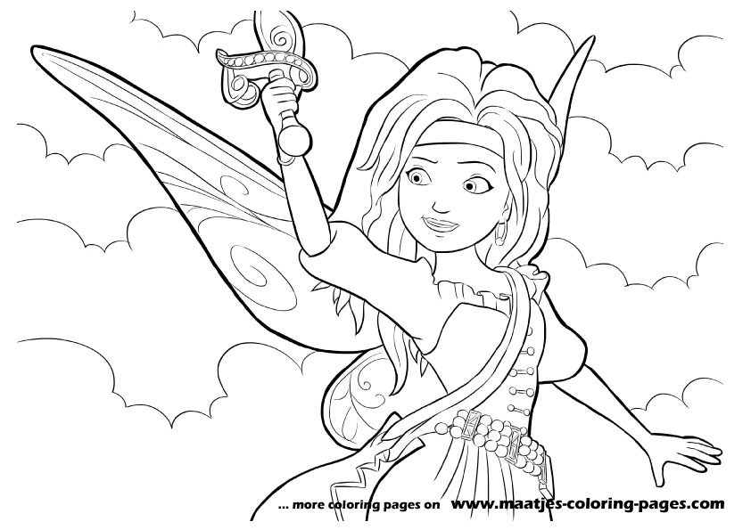 The Pirate Fairy Coloring Pages