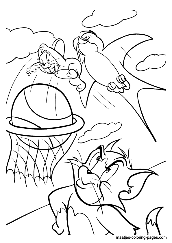 Best Coloring Pages Site: Tom And Jerry Free Coloring Pages