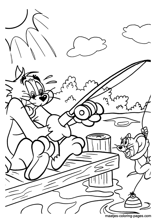 tom and jerry coloring pages for kids. Tom and Jerry coloring