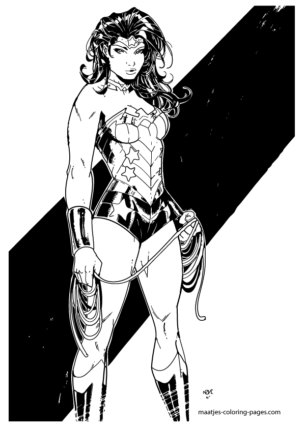 Wonder Woman Coloring Pages