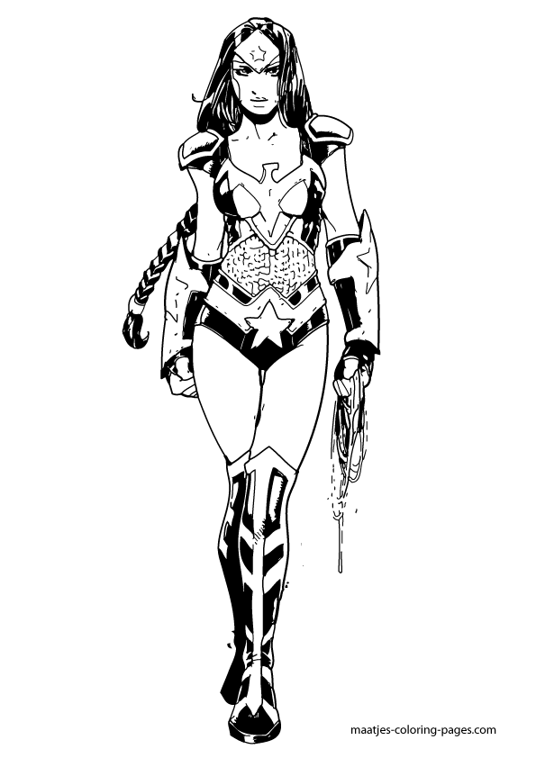 Wonder Woman Coloring Pages