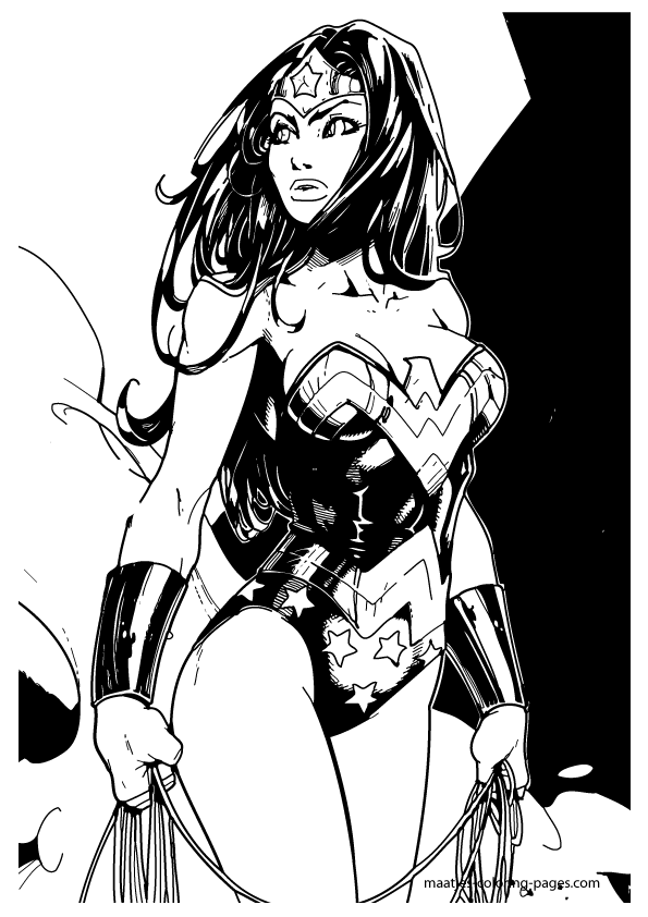 Wonder Woman Coloring Pages