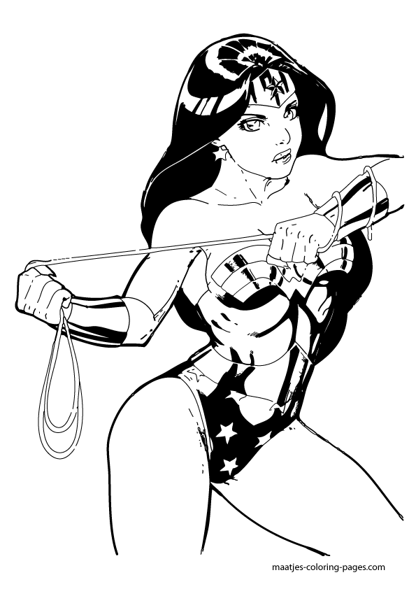 Wonder Woman Coloring Pages