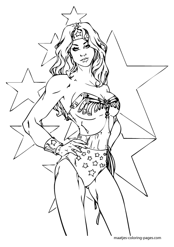 Wonder Woman Coloring Pages