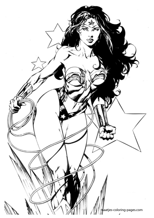 Wonder Woman Coloring Pages