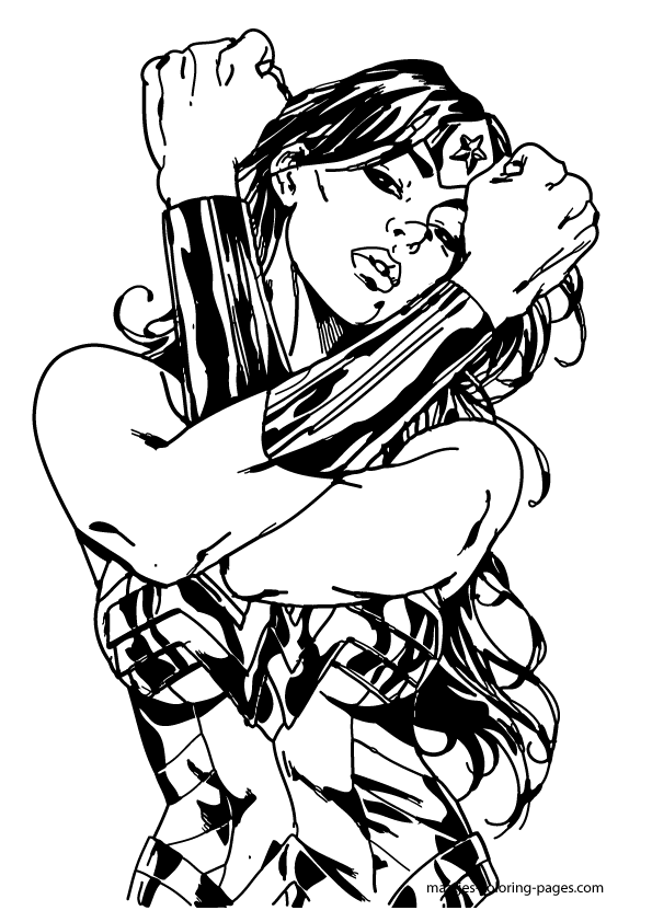 Wonder Woman Coloring Pages