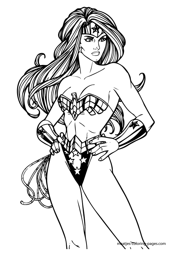 Wonder Woman Coloring Pages