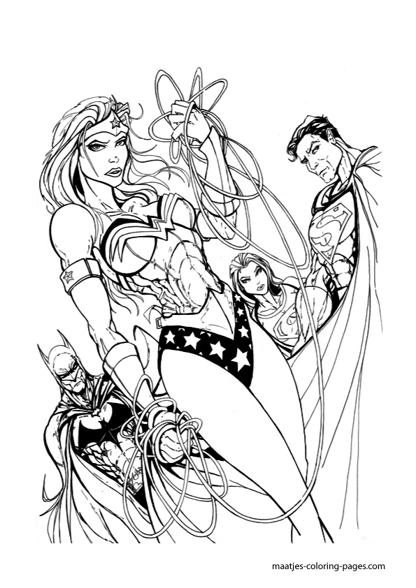 Wonder Woman Coloring Pages