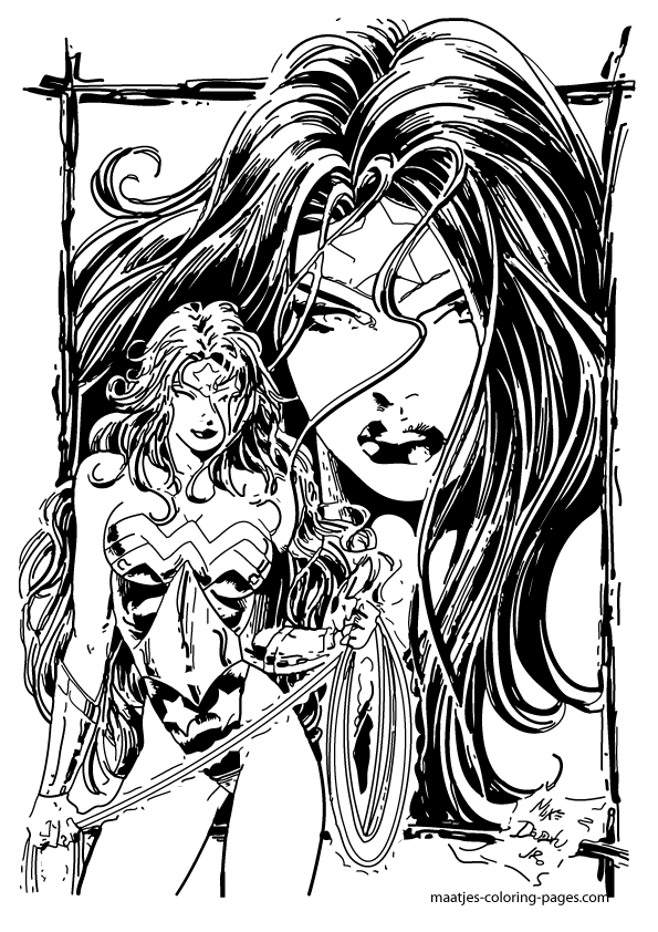 Wonder Woman Coloring Pages