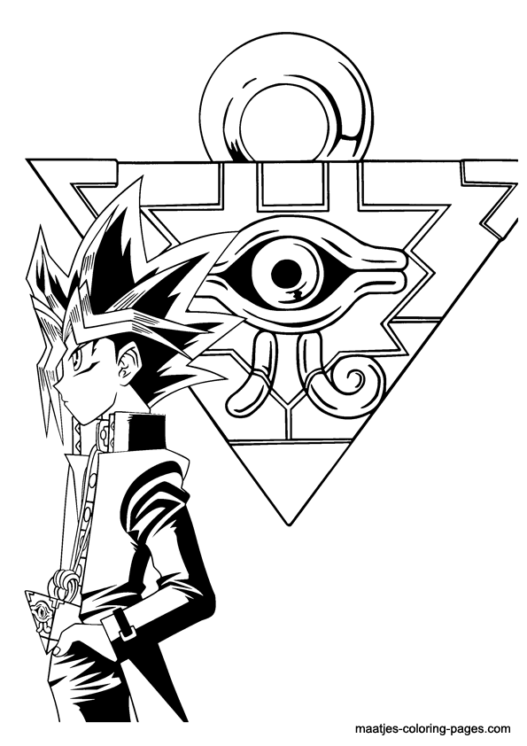 Yu Gi Oh Coloring Page 