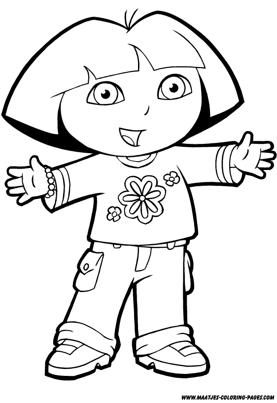 coloring pages for girls. Dora Coloring Pages