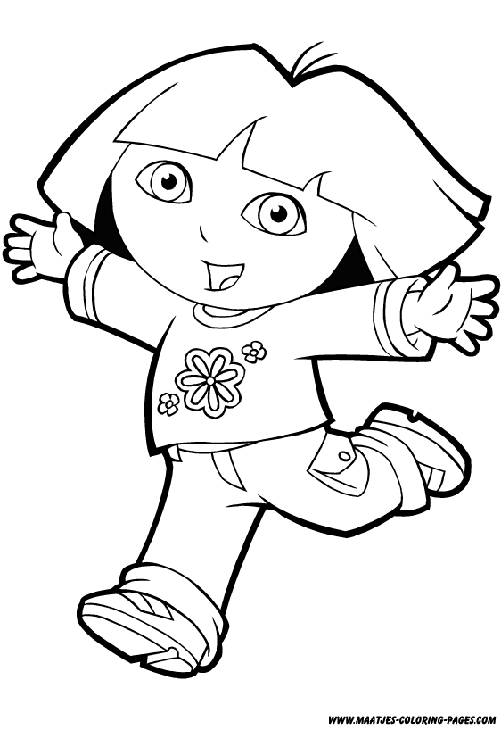 Dora the Explorer coloring pages