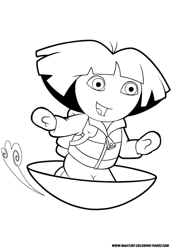 Dora the Explorer coloring pages