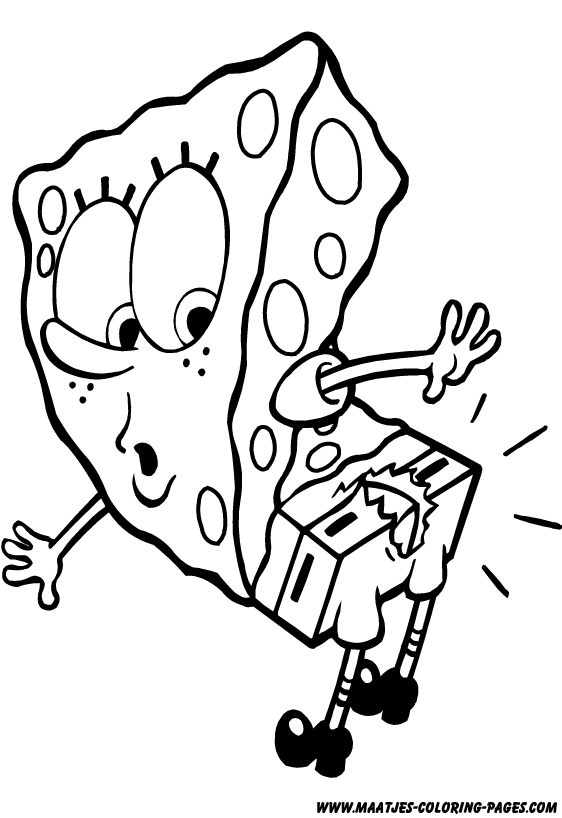 Sponge Bob SquarePants Coloring Pages 6