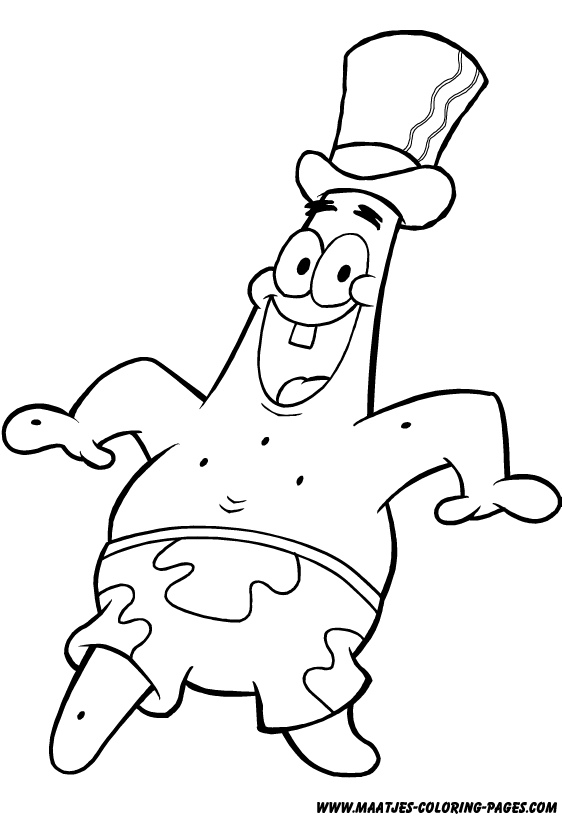 Patrick Star coloring pages