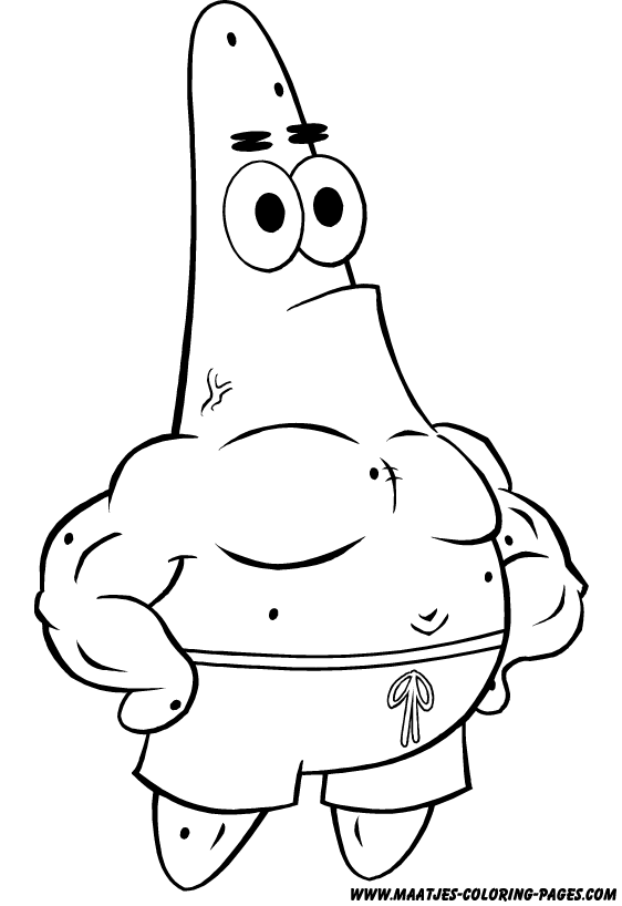 Patrick Star coloring pages