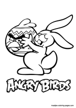 Angry Birds Easter coloring pages
