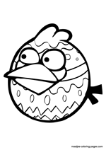 Angry Birds Easter coloring pages