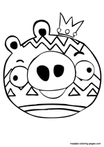 Angry Birds Easter coloring pages